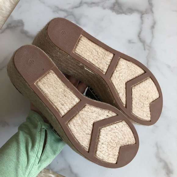 Adalla Platform Espadrille Wedge Sandal Black 10 - Picture 5 of 16